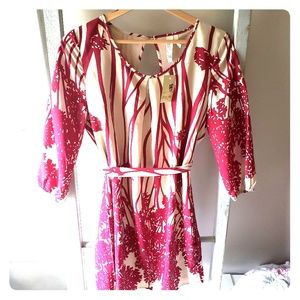 NWT Modcloth Pink Owl Patterned Dress